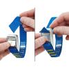 imageNRS 1quot Heavy Duty Tie Down Strap  2 Pack Iconic Blue 12ft  Cargo Roof Rack Strap for Vehicle Trailer Kayak Moving  500 lbs Working Load  1500 lbs Breaking Strength