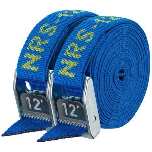 imageNRS 1quot Heavy Duty Tie Down Strap  2 Pack Iconic Blue 12ft  Cargo Roof Rack Strap for Vehicle Trailer Kayak Moving  500 lbs Working Load  1500 lbs Breaking Strength